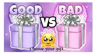 Good 🌼 VS Bad . Choose your gift and see your luck🤍✨.#gift #gifts #youtuber #unboxing #youtubevideo