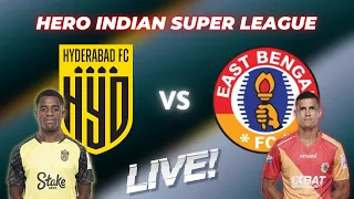 HYDERABAD FC VS EAST BENGAL FC HIGHLIGHTS 🔴 ISL HIGHLIGHTS 🟡 LIVE WATCH ALONG