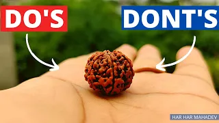 Rudraksha Do and Donts | Rudraksha Rules to follow