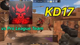 KD17 against Pro League Team【standoff2 ranked gameplay】