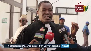 Me Pépé Koulémou s'insurge contre Bah Oury et Toumba