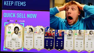 25,000,000 COIN PRIME ICON DISCARD CHALLENGE!! - FIFA 21