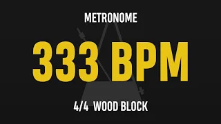 333 BPM 4/4 - Best Metronome (Sound : Wood block)