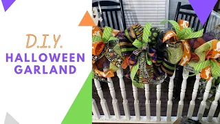 Easy 7- Minute Halloween Garland Base! | Halloween Wreath Ideas | DecoExchange Tutorial