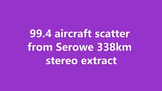 99.4 Aircraft Scatter in stereo