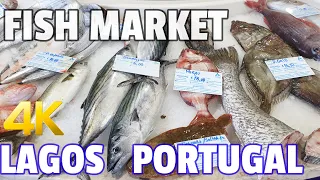 LAGOS FISHMARKET / MERCADO DE PEIXE - ALGARVE - PORTUGAL 2021 4K