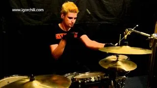 Igor Chi1i - 3+1 rock beat (3 выпуск, drum lessons)