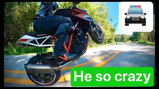 KTM Super Duke 1290 R wheelie machine;