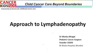 Approach to Lymphadenopathy By Dr Monica