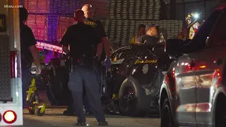 Houston police say crash involving Mustang, semi trucks may involve street racing