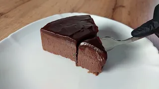 Шоколадный чизкейк из трех ингредиентов | Без желатина
