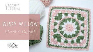 Crochet the Wispy Willow Granny Square With Me, Full Tutorial