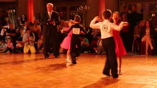 Milan and Albert dancing Cha Cha at The Royal Ball dance competition