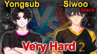 Yongsub vs Siwoo black. Very Hard mode. Full gameplay. The Spike. Volleyball 3x3