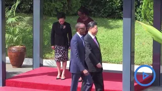 Chinese President Xi Jinping and Rwandan President Paul Kagame meet in Kigali, Rwanda