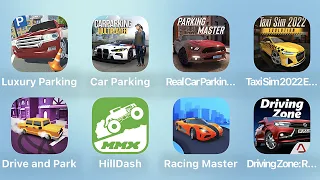 Luxury Parking, Car Parking, Real Car Parking, Taxi Sim 2022 and More Car Games iPad Gameplay