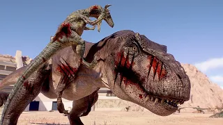 50x RAPTORS vs LARGE CARNIVORE & HERBIVORES DINOSAURS ARENA BATTLE - Jurassic World Evolution 2
