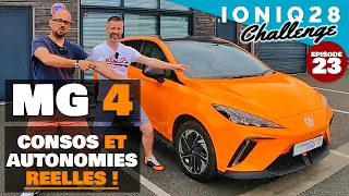 Essai conso MG 4 LUXURY : la plus efficiente des MG ? (Ioniq 28 challenge)