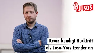 Kevin kündigt Rücktritt als Juso-Vorsitzender an