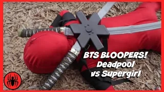 BTS Bloopers: Little Heroes Kid Deadpool Vs Supergirl Superhero Battle | Super Hero Kids BTS 3
