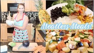 What's For Dinner?! Meatless Meal Ideas!  Easy & Delicious Vegetarian Dinner Ideas! Cook With Me!