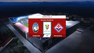 Atalanta vs Fiorentina | Gewiss Stadium | 2023-24 Coppa Italia | PES 2021