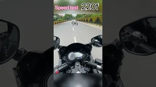 Pulsar 220F Top Speed Test || Bajaj Pulsar 220F Top Speed Test