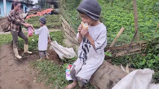 I came across a mute boy picking up trash and bottles, a disadvantaged child.