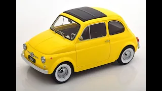 KK-Scale Fiat 500 yellow 1968
