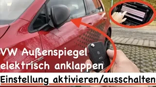 VW Außenspiegel elektrisch anklappen aktivieren/deaktivieren - so einfach gehts!