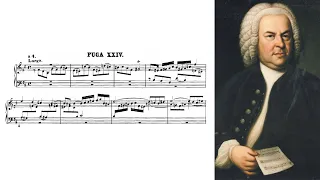 J. S. BACH - Prelude and Fugue 24 B-Minor from Well-Tempered Clavier 1 (ROSALYN TURECK)