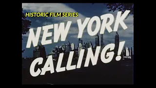 Vintage New York Film from 1942 in Color - New York Central Railroad - Historic Film Series