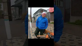 Удивление людей встречающих велопутешественника  #казахстан #велосипед #велопутешествие #shorts