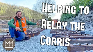 Lawrie does trackwork! Behind the scenes relaying the track into Corris!