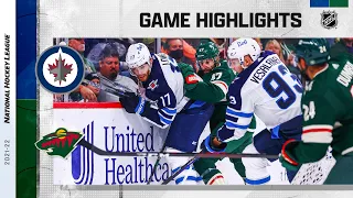 Jets @ Wild 10/19/21 | NHL Highlights
