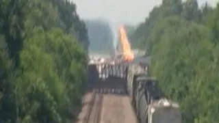 Raw: Deadly Arkansas Freight Train Collision