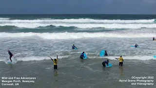 Wild and Free Adventures - 'Women and Water' Surf and Yoga Retreat - 4K Aerial UAV Drone Video