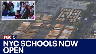 NYC schools open amid potential bus strike, influx of migrant students