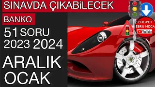 2023 ARALIK 2024 OCAK EHLİYET SINAV SORULARI/EHLİYET SINAV SORULARI 2023-2024 #ehliyetsorulari