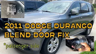 2011 Dodge Durango AWD Crew Blend Door Fix