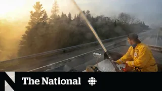 Nova Scotia wildfire grows despite rainfall