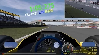 RF/ Fastest lap ever in Silverstone 1:05:275 / Williams FW10