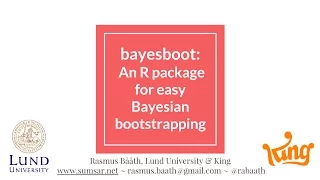 bayesboot: An R package for easy Bayesian bootstrapping