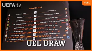 UEFA Europa League knockout round play-off draw