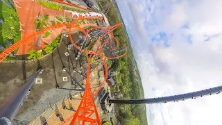 Steel Taipan - Dreamworld - Onride - 4K - Wide Angle