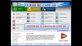 Curso CYPE 3D Sesión 01 Entorno de CYPE 3D