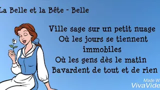 La Belle et la Bête - Belle (Lyrics)