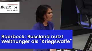 Baerbock: Russland nutzt Hunger als "Kriegswaffe"