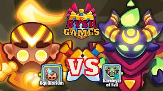 Rush Royale | Max Monk Equilibrium vs Max Cultist Harbinger | full video 20.1