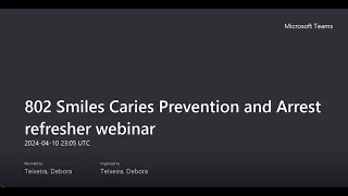 Refresher on Caries Prevention and Arrest 04 10 2024.